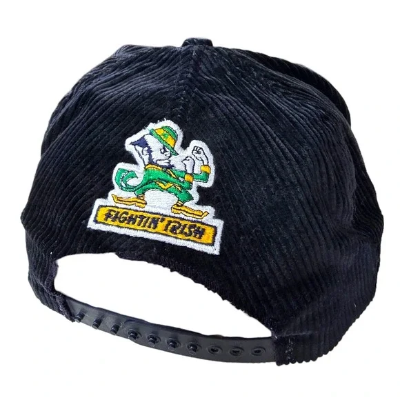 Vintage 90s Orange Bowl Hat Cap AJD Snapback Corduroy Federal